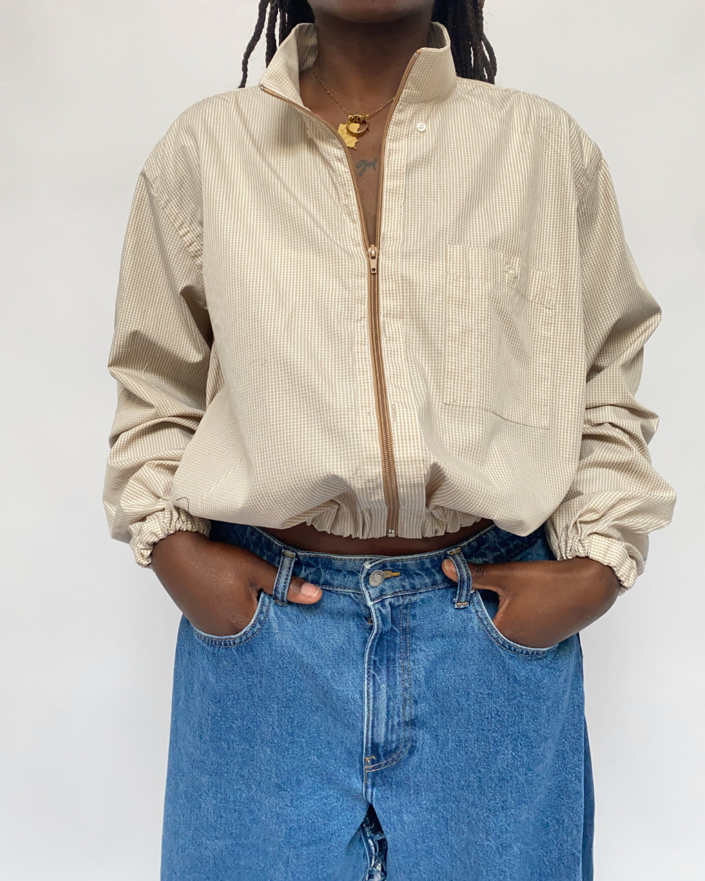 Chemise Bomber  - Beige claire (S-M)