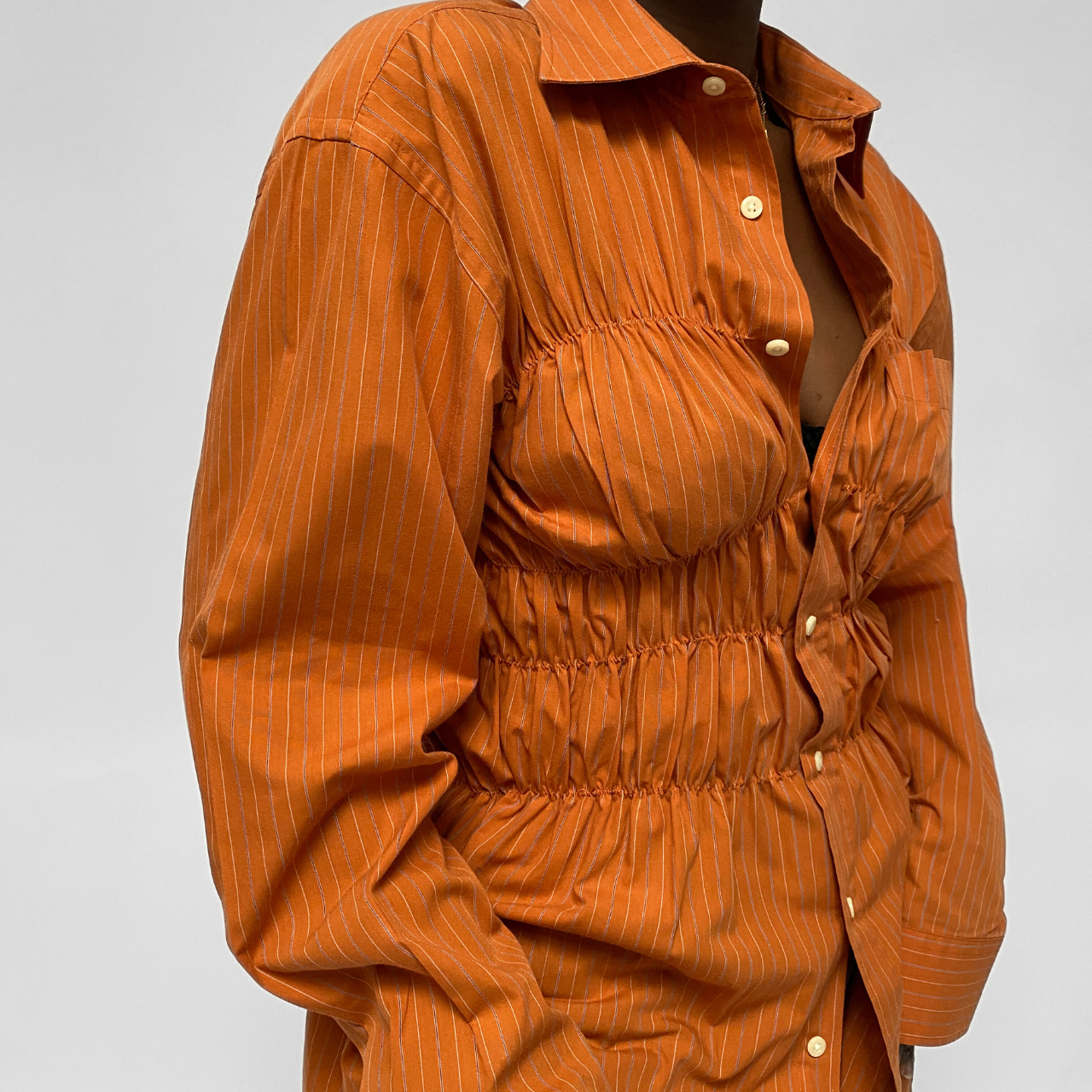 Chemise upcyclée smockée - COMMELEJOUR