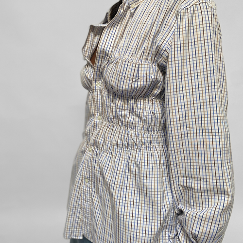 Chemise upcyclée smockée - COMMELEJOUR