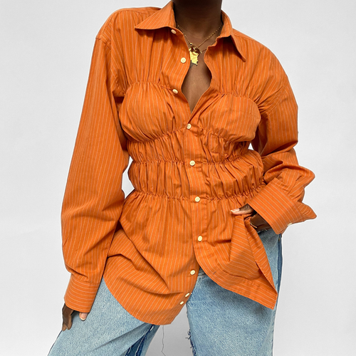 Chemise upcyclée smockée - COMMELEJOUR