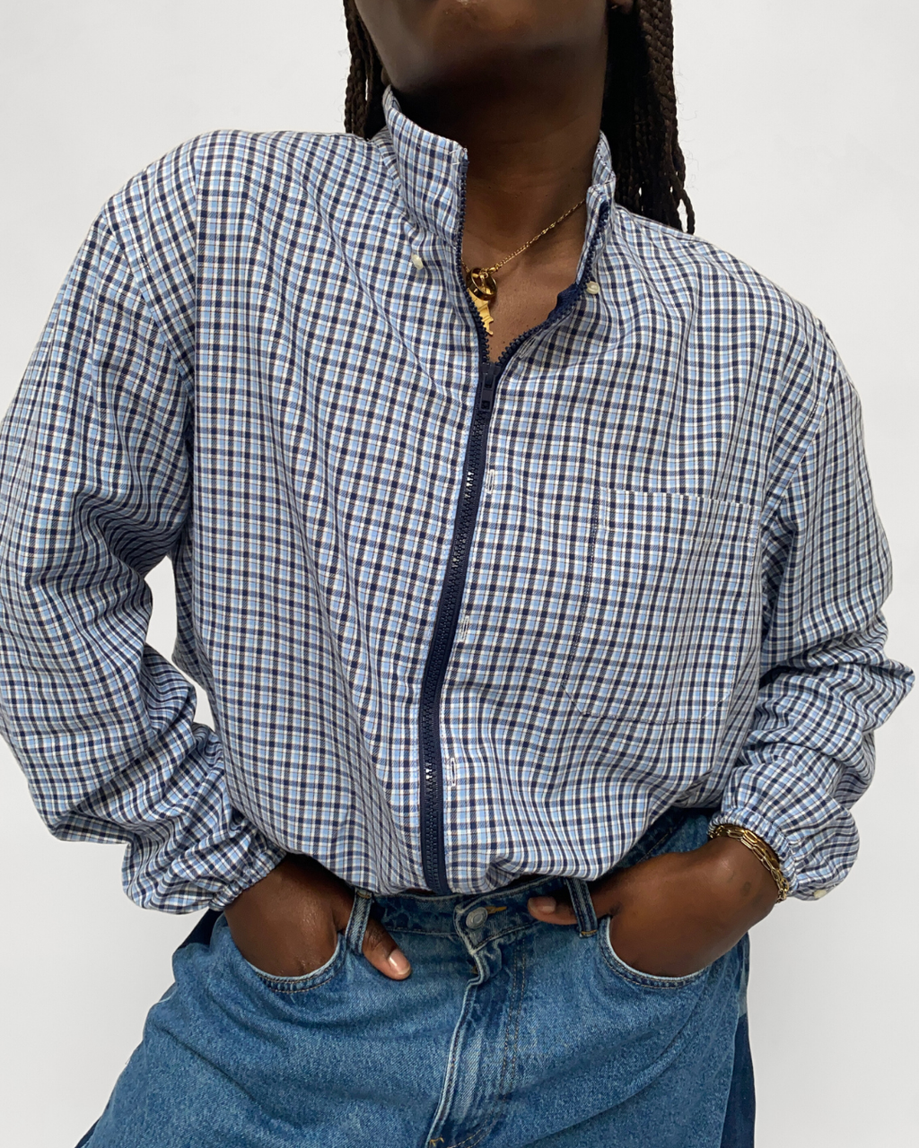 Chemise Bomber  - Bleu - S