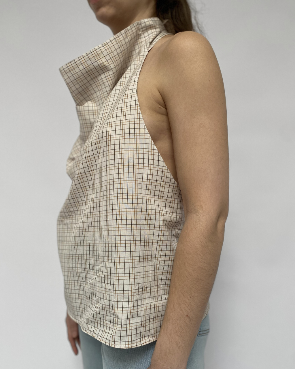 Top dos nu - Beige - L