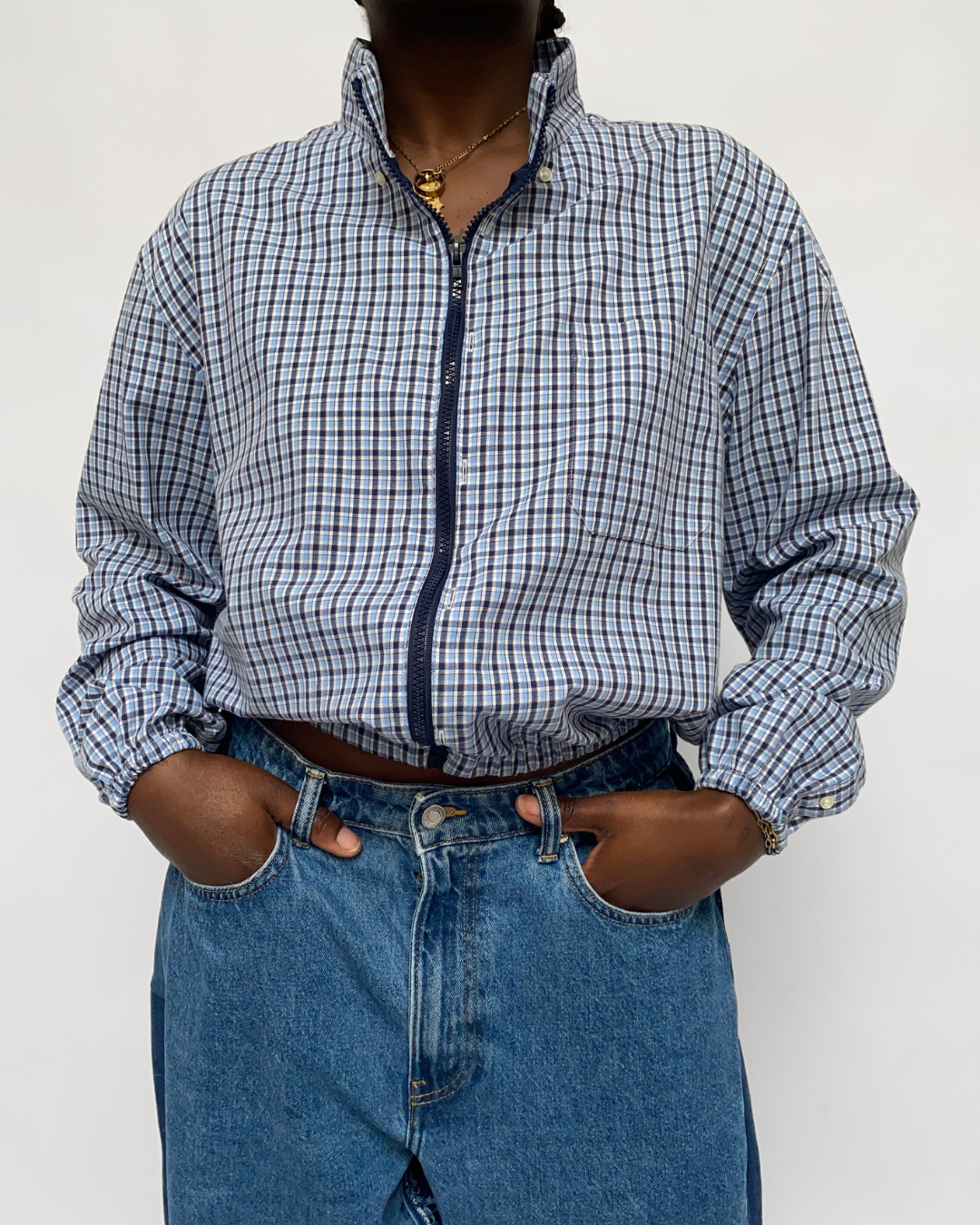 Chemise Bomber  - Bleu - S