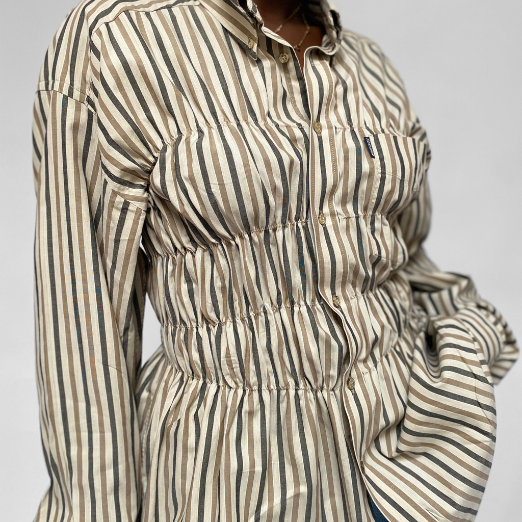 Chemise upcyclée smockée - COMMELEJOUR