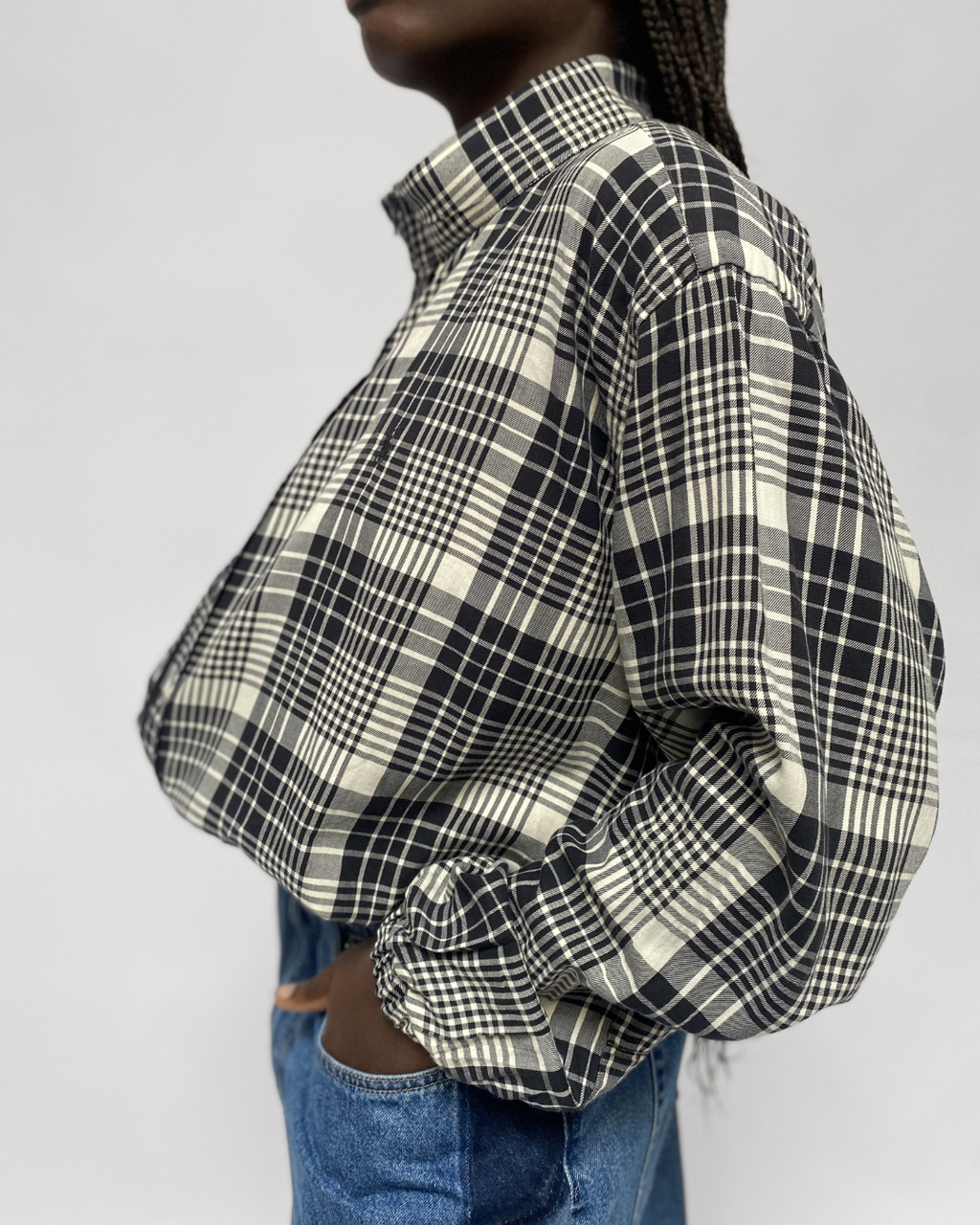 Chemise Bomber - Noir et blanc  (M-L)