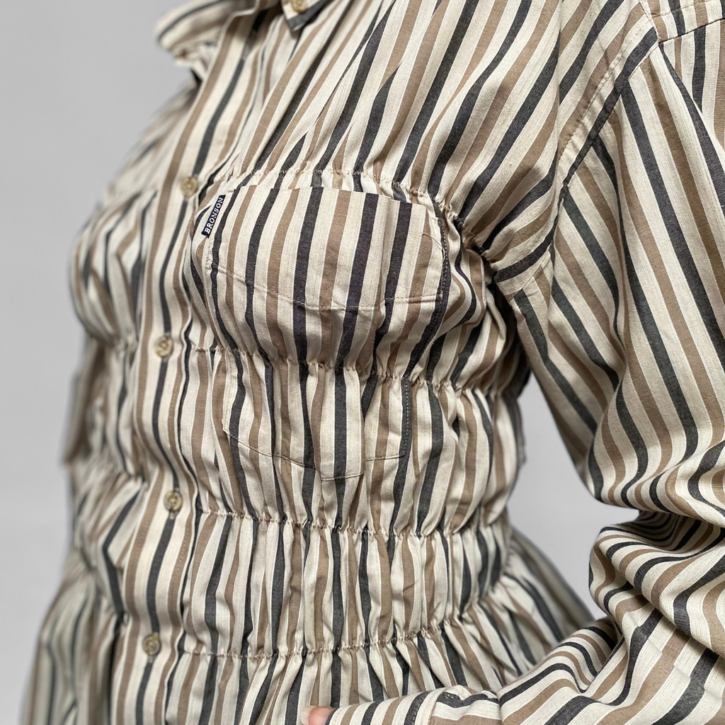 Chemise upcyclée smockée - COMMELEJOUR