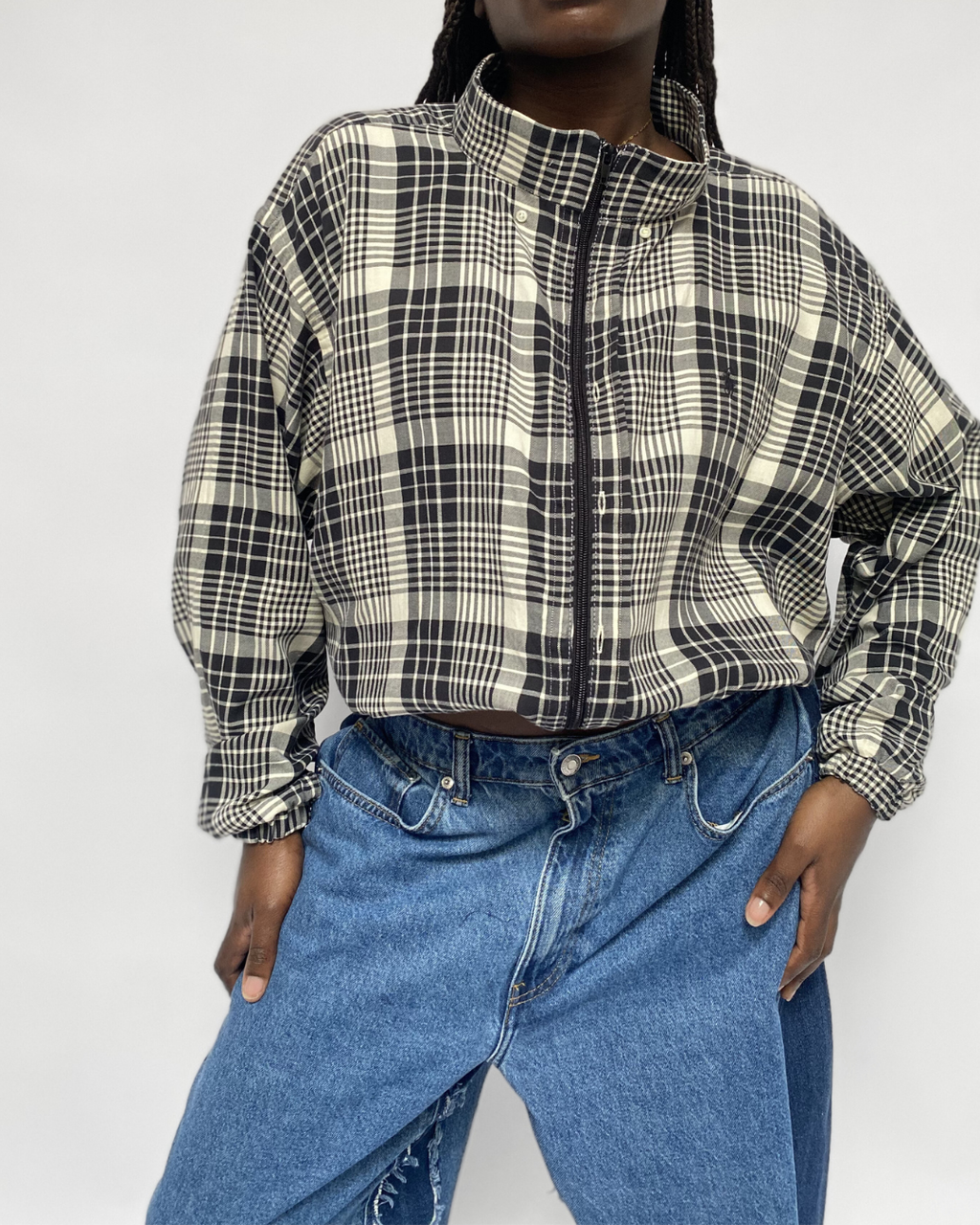 Chemise Bomber - Noir et blanc  (M-L)