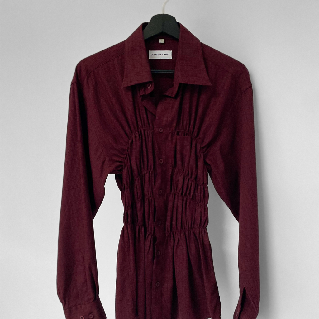 Chemise upcyclée smockée - COMMELEJOUR