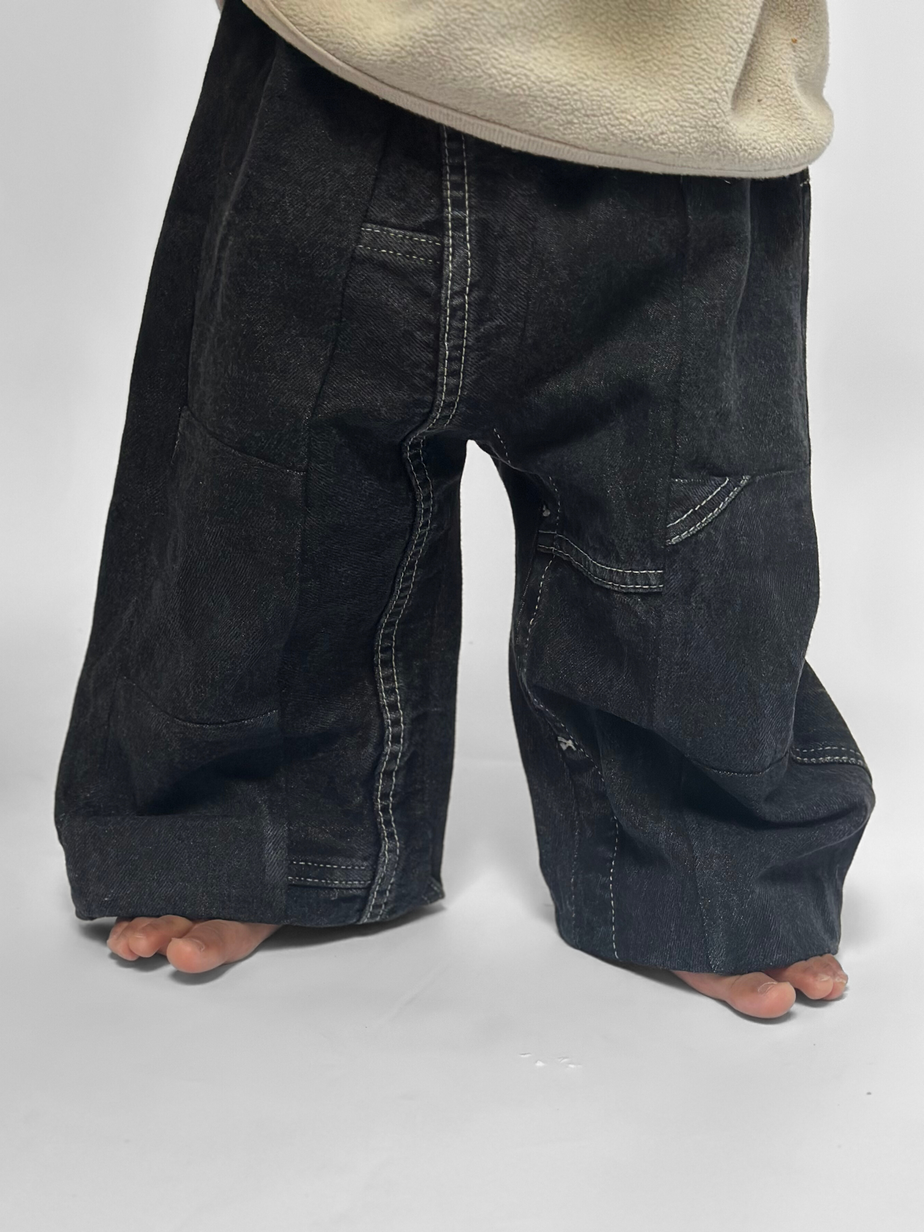 Pantalon enfant oversize upcyclé