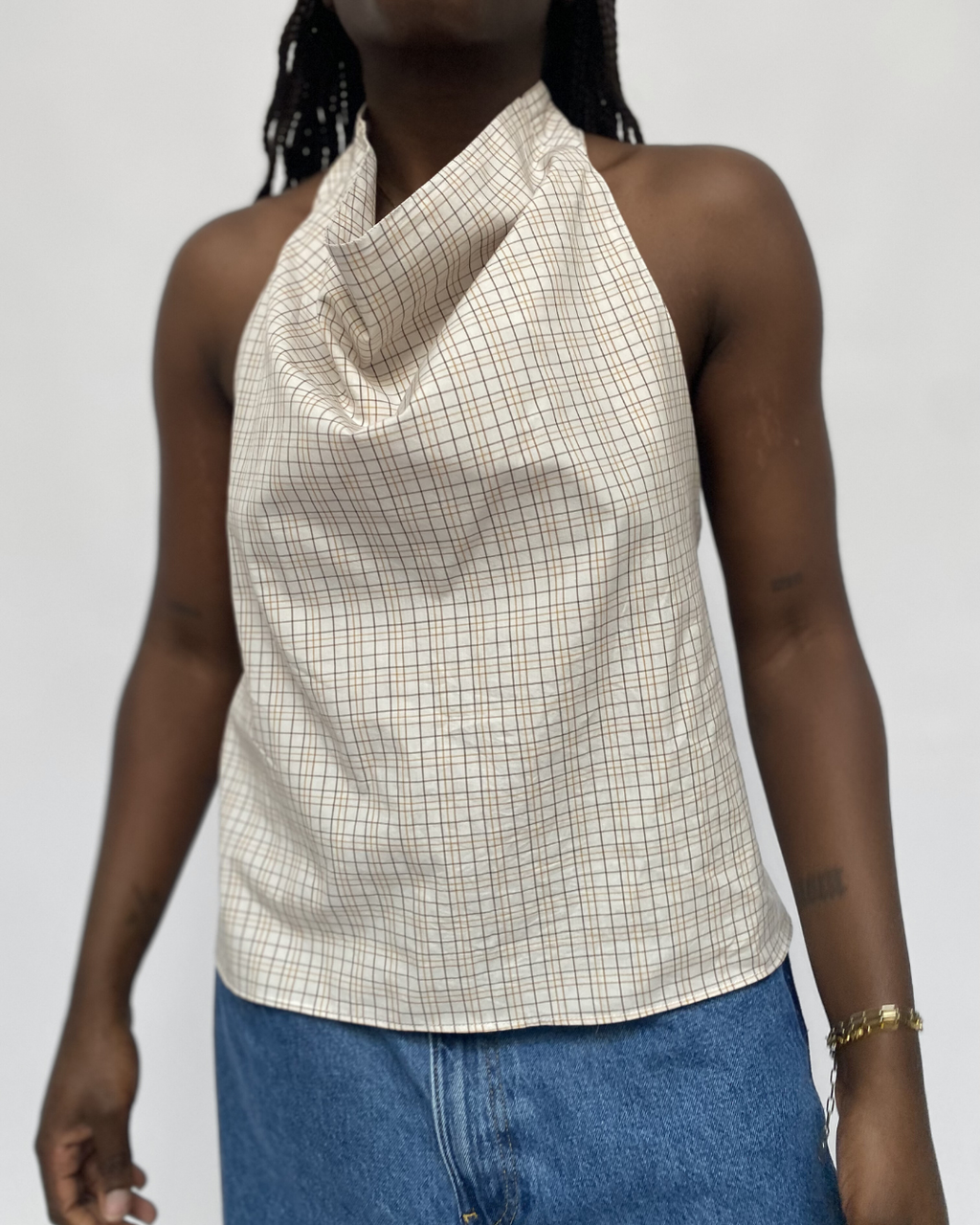 Top dos nu - Beige - L