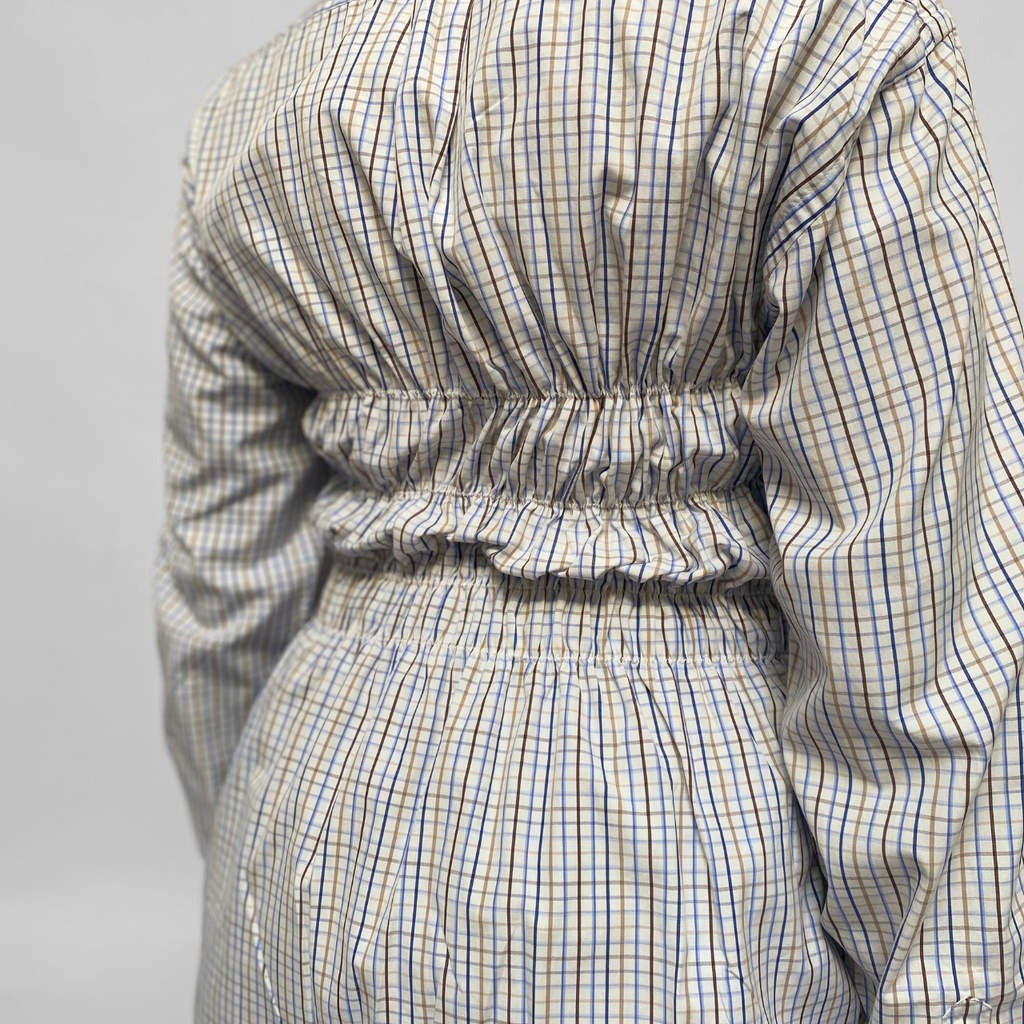 Chemise upcyclée smockée - COMMELEJOUR