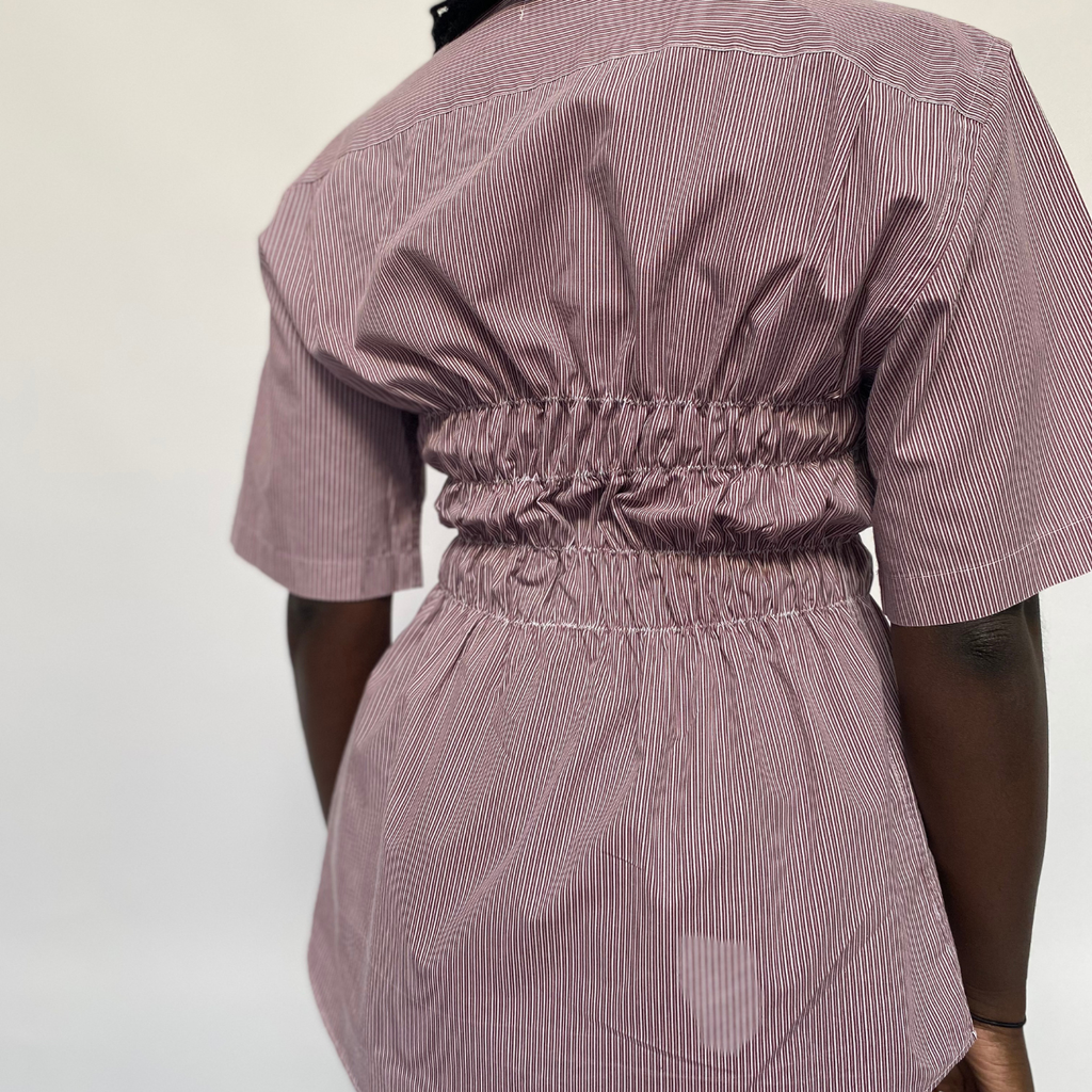 Chemise upcyclée smockée - COMMELEJOUR